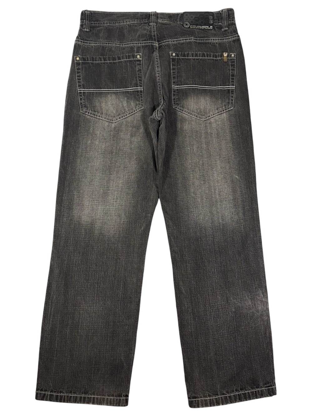 Vintage Southpole Jeans Men’s 34x30 Black Denim Baggy Wide Leg Skater Y2K